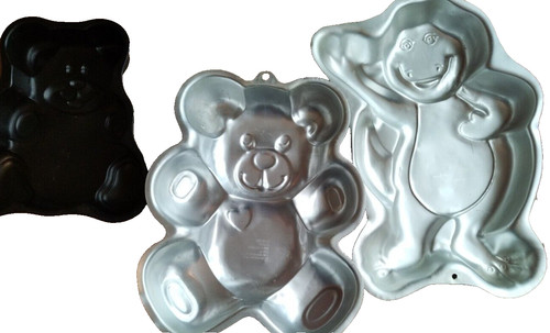 Aluminium teddy bear cake - aluminium,