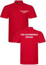 Car Automobile Repair POLO SHIRT WORKWEAR Car mechanics Shop MOT Motor works TOP