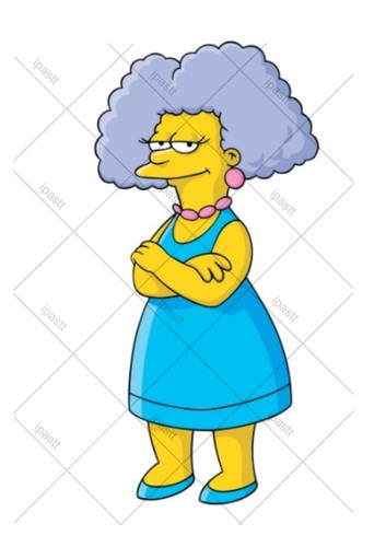 Pre cut selma simpsons edible - selma,,