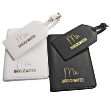 Personalised Passport Cover & Tag, Mr & Mrs Travel Set, Destination Wedding