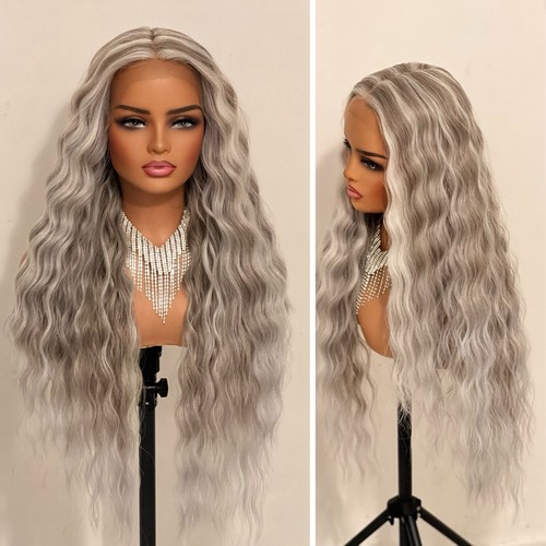 Curly synthetic wig - curly,