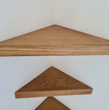 Solid Oak Floating Corner