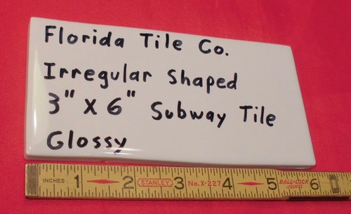 Irregular white subway - 1, pc.
