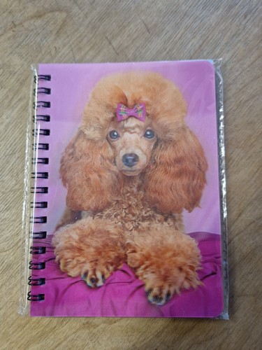 Red poodle notebook poodles - poodle,