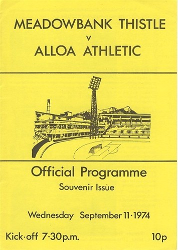 Meadowbank alloa 1974 1975 - v,