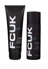 FCUK Mens Men’s Gift Set  Body Duo Urban Body Spray 2And Hair & Body Wash