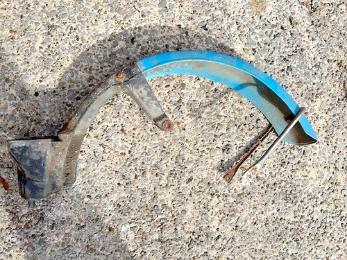 Vintage motorbike mudguard - motorbike,