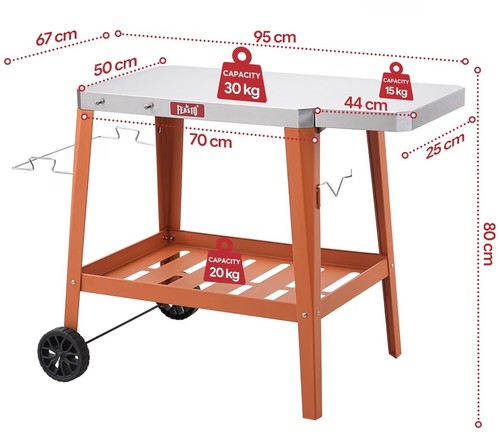 Feasto outdoor grill cart - outdoor,