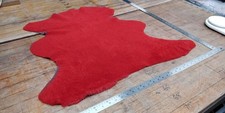Fire Red Genuine SheepSkin
