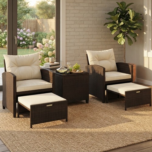 Stylish piece patio - stylish, 5-piece