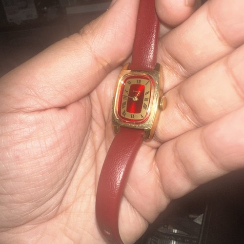 Works 1960s timex red gold - works, red/gold