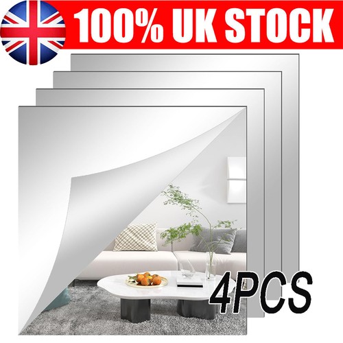 4pcs 30x30cm mirror tiles wall - 30x30cm,