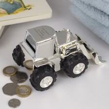Personalised Silver Money Box