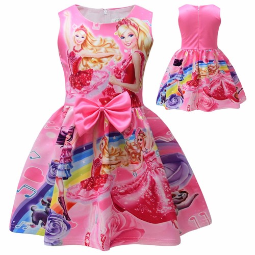 Kids girls pink barbi costume - girls,