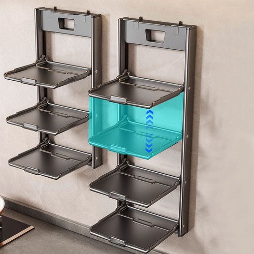 Foldable kitchen dish storage - foldable,