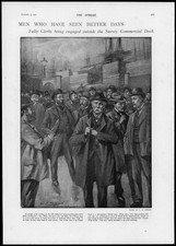 1900 LONDON Tally Clerks Surrey Commercial Dock Gates Docks (306)