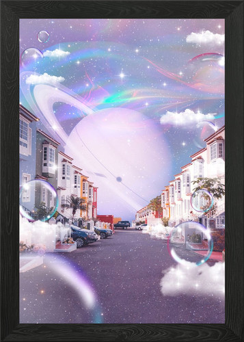 Surreal street scene with - street,