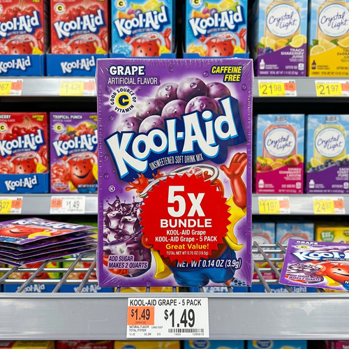 Kool aid unsweetened grape - unsweetened,