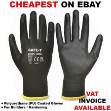 PU COATED SAFETY WORK GLOVES