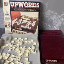 Vintage Upwords 3 Dimensional Word Board Game 1983 By MB Games Complete