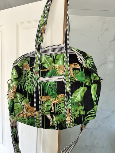 Black jungle blockprint - jungle,