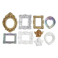9 Pcs Vintage Resin Mini