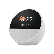 Amazon Echo Spot Smart Alarm Clock with Alexa - (White Glacier) New 