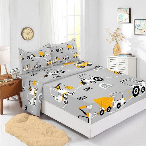 Cartoon digger kids bed - kids,