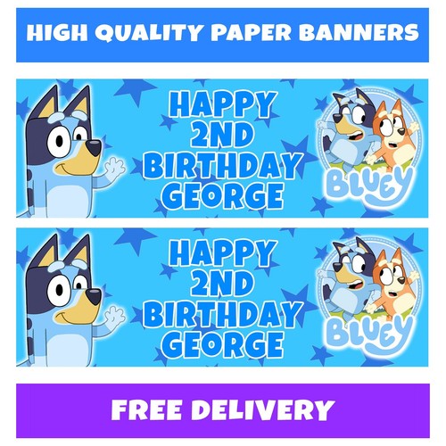 Bluey personalised birthday - personalised,