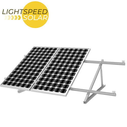 Full solar flat roof - pv, ground