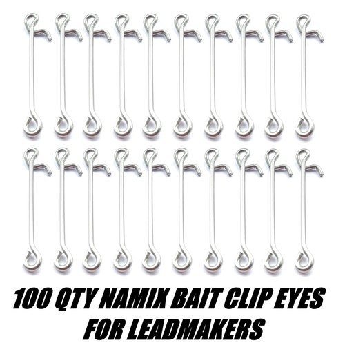 Fishing lead bait clip loops
