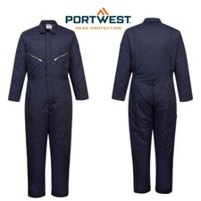 Thermal Lined Work Coverall Mechanics Plumbers Winter Overalls Navy PORTWEST