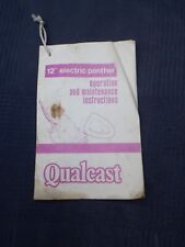 Qualcast 12" Electric Panther Operation and Maintenance Instructions