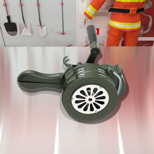 Hand crank siren - hand, horn