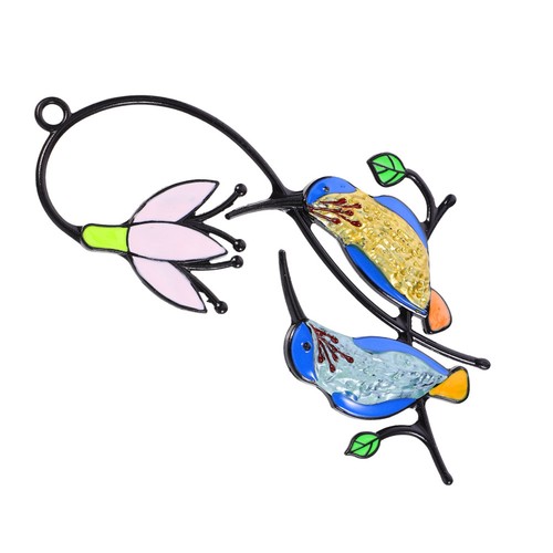 Stained glass suncatcher metal - stained,