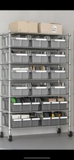 Costco Vancouver Classics 7-Tier NSF Steel Wire 18 Bin Rack Storage Shelving