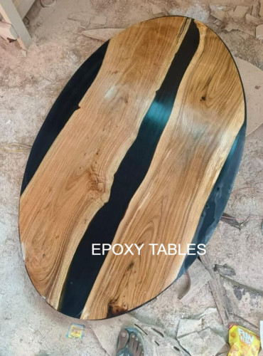Oval black epoxy - black,