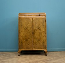 Art Deco Walnut Tallboy Linen