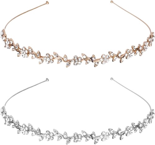 Pcs silver crystal bridal - silver,