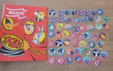 52 x Vintage 90s Tazos Walkers crisps loony tunes and binder