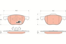 GDB1583 BRAKE PAD SET, DISC