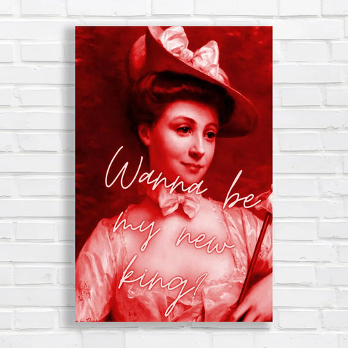Vintage glamour portrait red - portrait,