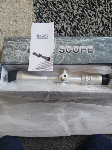 Sureshot silver rifle scope - sureshot,