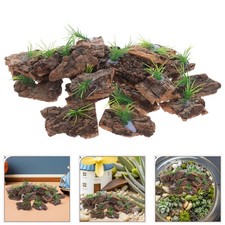 20 Pcs Reptile Tank Cork Bark