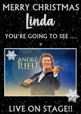 YOU'RE GOING TO SEE ANDRE RIEU LIVE ON STAGE! - Personalised Christmas Card