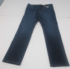 Women's M&S Magic Jeans Medium Indigo Straight Leg High Rise NWOT F1