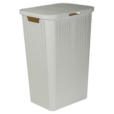 60L Large Plastic Rattan Style