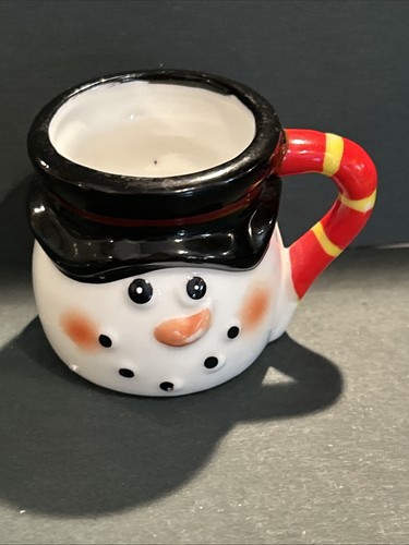 Vintage snowman mini - snowman, painted