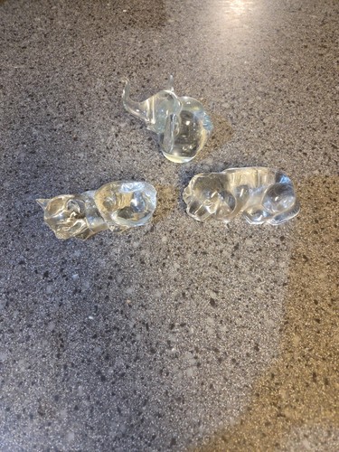 Glass animal figurines 3 - 3,
