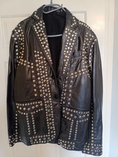 Studded leather jacket custom - studded,
